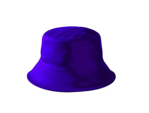 Image of MISHOO® Mens Womens Bucket Hat, Summer Sun Hat, Reversible Cotton Fisherman Hats for Camping, Hiking, Travelling, Hunting, Fishing Hat Size 56-58cm Royal Blue
