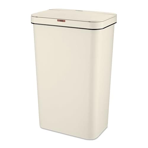 Image of Tower T838005C Sensor Bin with Retainer Ring, Battery-Operated, 50L, Cream