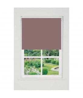Image of Plain Straight Edge Daylight Roller Blind (165cm Drop) 95cm Mocha