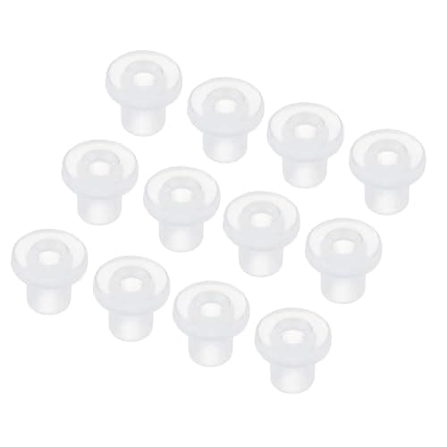 Image of sourcing map 30Pcs t Shape Rubber Grommet Mount Dia 4.5mm ID 3mm H 6mm Transparent Seal Protection Cable Grommets Flexible for Cable Pipe