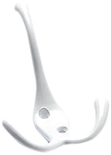 Image of Merriway® BH00831 Triple Hat and Coat Hook - White