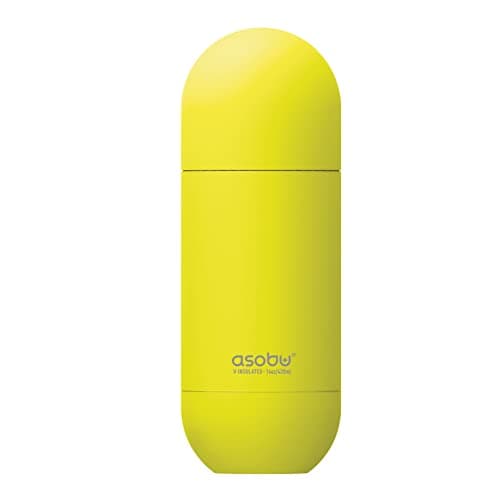 Image of Asobu Orb Stainless Steel Double Wall Insulated Travel Water Bottle – Lid Doubles as a Cup 14 Ounce