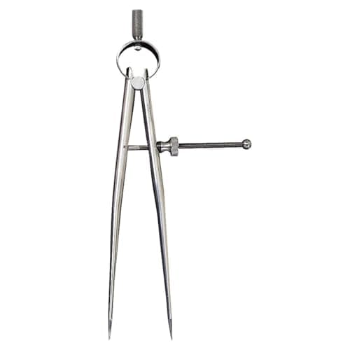 Image of Starrett 277-6 6" Toolmakers' Spring-Type Divider With Round Legs And Solid Nut