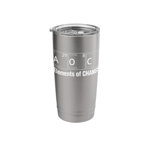 Image of AOC Elements of Change Alexandria Ocasio-Cortez Stainless Steel Insulated Tumbler