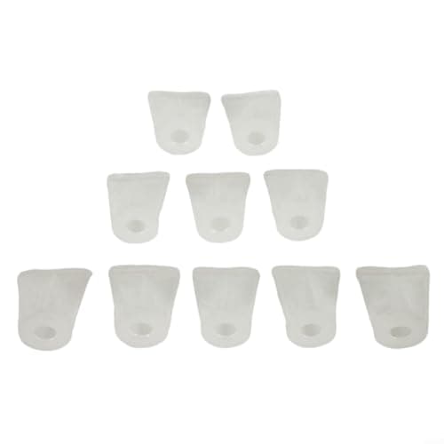 Image of Set Of 10 Suction Feed Paint Filters Nylon 120 Mesh For 8 10 12 Mm Spray Pots(8MM)