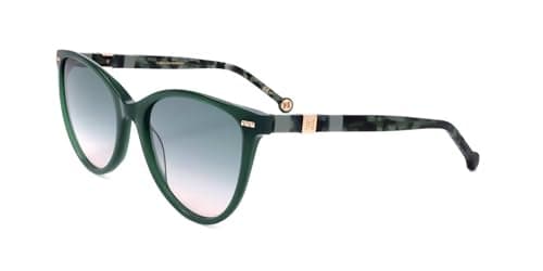 Image of Carolina Herrera Her 0107/s XGW/PR GREEN HAVANA Sunglasses Women's Acetate, Standard, 57