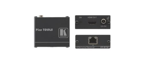 Image of Kramer Electronics PT-572 + AV Receiver Black Audio/Video Extender – A/V Extender (62 x 52 x 24 mm, 140 g)