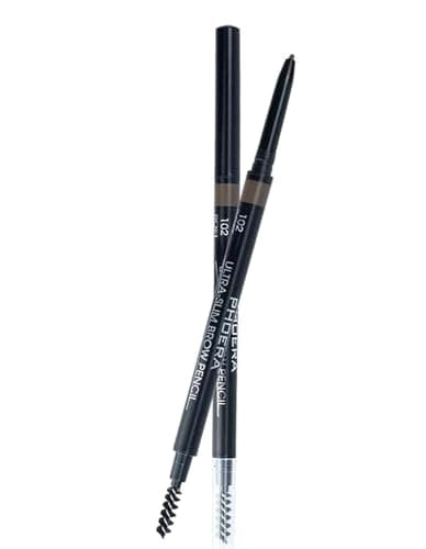 Image of PHOERA Ultra Slim Eyebrow Pencil with Brush – 1.5mm Precision Brow Liner Waterproof Brow Pencil with Spoolie, Natural-Looking Brows, Definer & Sculpt - 5 Shades Cruelty Free (SOFT BROWN)