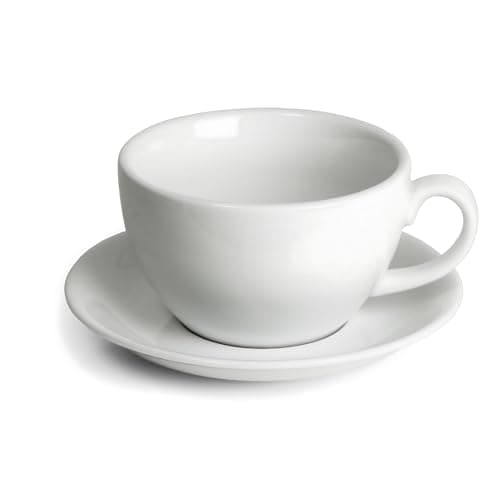 Image of Genware Bowl Cups & Saucers 12oz/340ml, Pack of 6