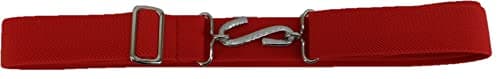 Image of Mazeys Retro Unisex 70s Elastic Snake Belts (Red Plain)