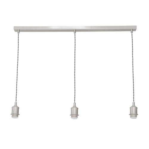 Image of ValueLights | Shaw Diner Bar 3 Drop Brushed Chrome Adjustable Pendant Ceiling Light | Ceiling Lights, Home Décor & Improvement Essential