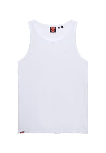 Image of Superdry Men's Essential Logo Vest, Optic, Optic, Large