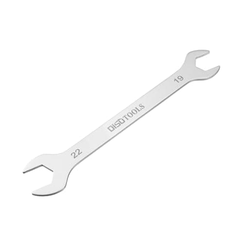 Image of sourcing map Thin Open End Wrench 19mm x 22mm Metric Sandblasting Plated 3cr13 Stainless Steel, Double Ended Slim Spanner for Household Maintenance and General Repairs
