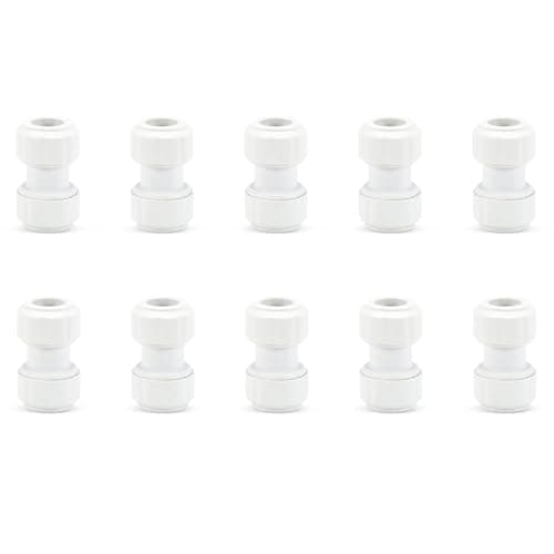 Image of LavaPlumb Push Fit Plumbing Fittings 15mm 22mm White Pushfit Elbow Tee Coupler for Barrier & Copper Pipe WRAS Approved