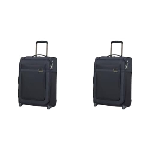 Image of Samsonite Airea - Spinner L Expandable, Suitcase, 78/29 cm, 111.5/120 L, Blue (Dark Blue) & Airea - Spinner S Expandable, Carry-on Luggage, 55 cm, 38/43.5 L, Blue (Dark Blue)