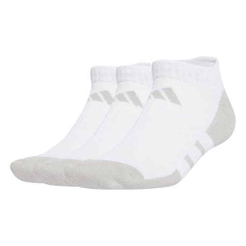 Image of adidas Unisex ESSENTIALS CLIMACOOL LOW CUT 3PP, White/Grey Two, 10.5-12.5