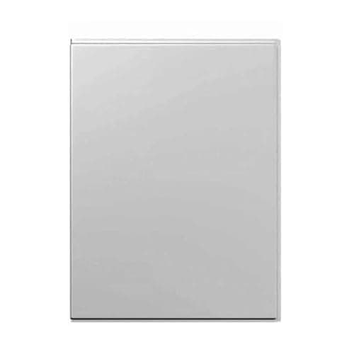 Image of Modern Bathroom Satin White 800mm Acrylic Bathtub End Panel - 550 Height
