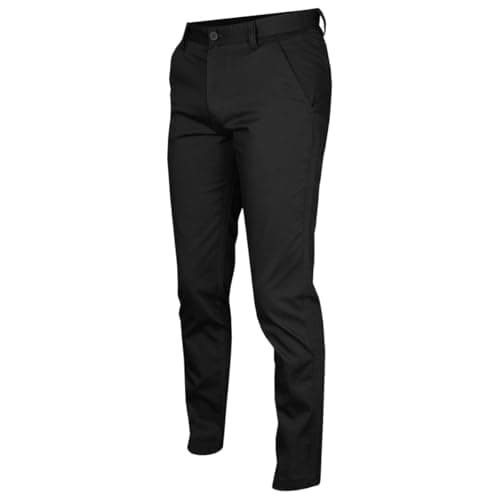 Image of Calvin Klein Mens Campus Chino Wicking Stretch Trousers - Black - 34S