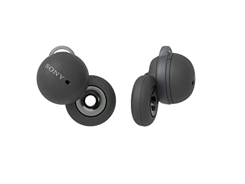 Image of Sony LinkBuds - New concept open ring design allows conversations without removing earbuds and to stay safe while running - Grey (Renewed)