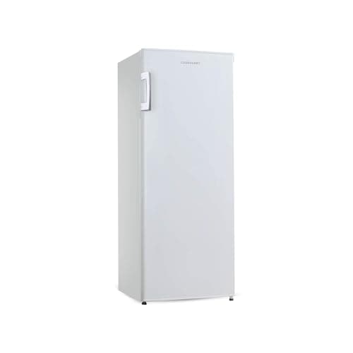 Image of Cookology CTFR235WH Tall Freestanding Upright Larder Fridge, 230 Litre with 4 Large Shelves, Adjustable Temperature Control and Legs, LED Light and Reversible Door - In White