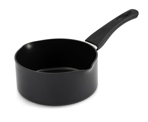 Image of Induction Base Saucepan Nonstick Sauce Pot for Induction, Gas and Electric Hobs, Non Stick Milk pan with Pour Spout (16cm)