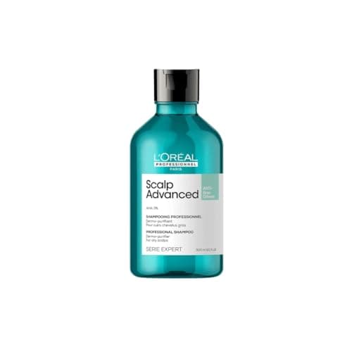 Image of L'Oréal Professionnel Scalp Advanced Anti-Oiliness Dermo-Purifier Shampoo, For Oily, Greasy Hair, Serie Expert, 300ml
