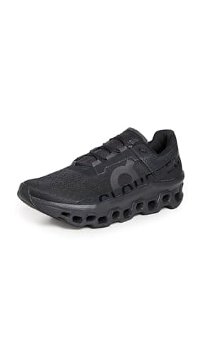 Image of On Mens Cloudmonster 2 Running Shoes Road Black/Frost 9 UK
