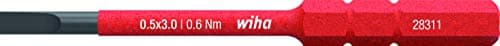 Image of Wiha 2831 slimBit Electric 3,0 x 75 mm Schlitz 3.0 Red 283110030