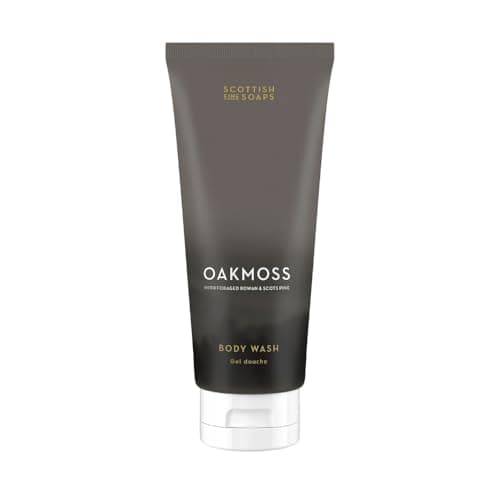 Image of Scottish Fine Soaps Oakmoss Body Wash 200ml – Exfoliating Body Wash with Lactic Acid and Oakmoss Fragrance