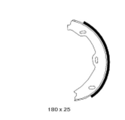 Image of MINTEX MFR556 Brake Shoe Set