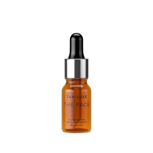 Image of Tan-Luxe THE FACE Self Tan Drops, Medium/Dark (10 ml) Add Tanning Drops to Skin Care for Custom Face Tan, Cruelty Free & Vegan