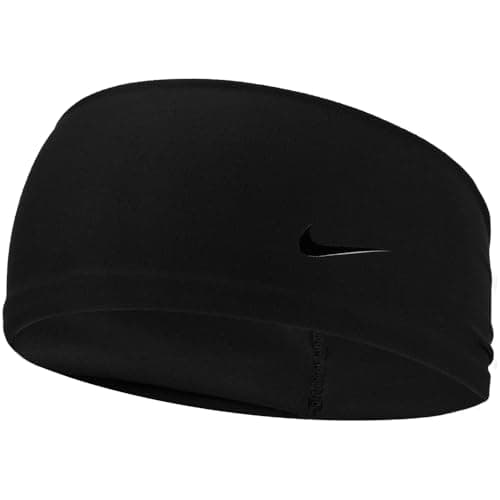 Image of Nike Dri-Fit Fury Elevated Wide Headband, Black/Black BN3057-001
