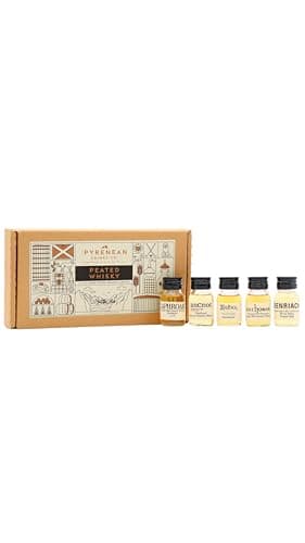 Image of The Pyrenean Drinks Co. – Peated Whisky Tasting Set – 5 x 30ml Smoky & Peaty Whiskies – Islay Whisky Sampler Gift Box