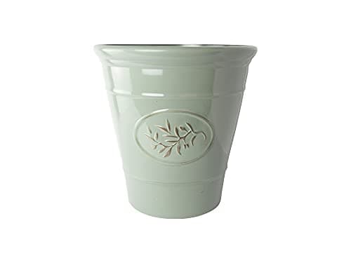 Image of Garden Superstore Olive Planter Flower Pot (30cm Diameter x 30cm Tall, Green)