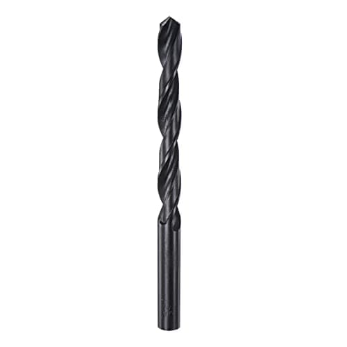 Image of sourcing map 6542 High Speed Steel Straight Shank Twist Jobber Drill Bit, Fully Ground Black Oxide Drill Bits 9.8mm Drill Diameter 133mm Total Length