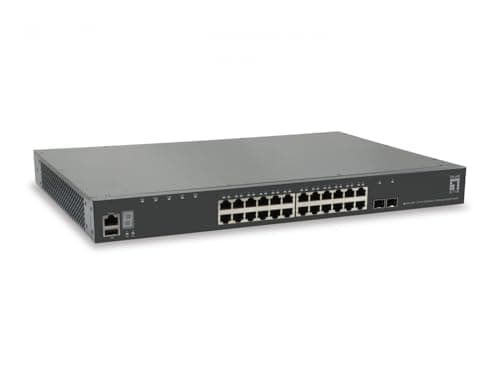 Image of LevelOne GTL-2891 Managed L3 Gigabit Ethernet (10/100/1000) Grey – Network Switches (Managed, L3, Gigabit Ethernet (10/100/1000), Full Duplex, Grid Mount)