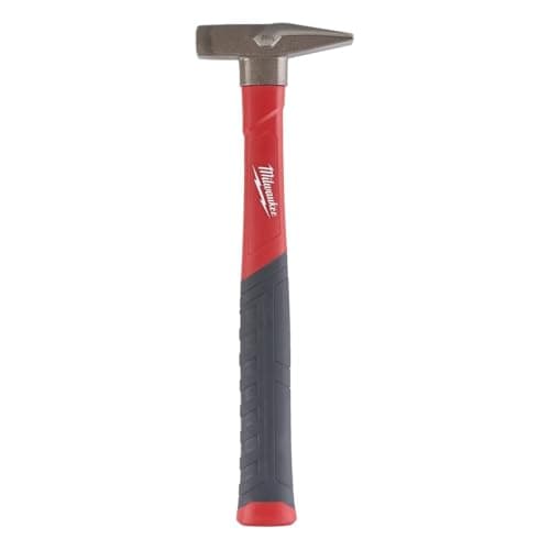Image of Milwaukee Fibreglass Engineer's Hammer, Handle with Soft Grip Coating, High User Comfort, DIN 1041, 200-1000 g, Size: 200 g