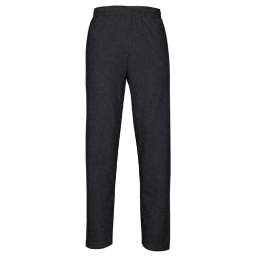 Image of Fruit of the Loom Classic Open Hem Jog Pants Jogging Bottoms Training Trousers Men + Free Web-Textilien24 Fabric Bag - S M L XL XXL 3XL, dark grey heather, XL