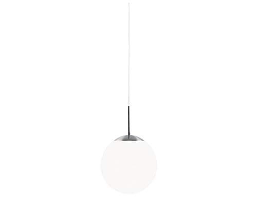 Image of Nordlux Cafe 15 single dome ceiling pendant light (39553001, white opal glass, 15cm, max 60w E27)