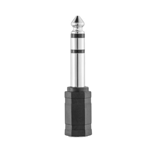 Image of Hama Audio Adapter 3.5 mm Jack Female to 6.3 mm Jack Plug (Headphone Adapter HiFi Stereo, Connection of Headphones to Audio System)