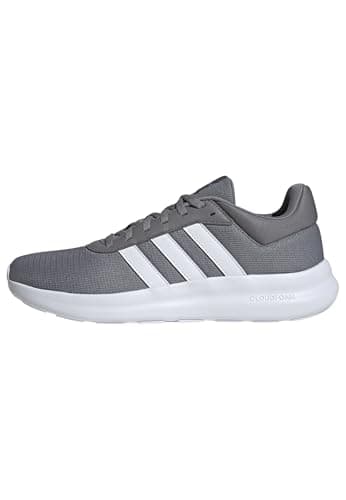 Image of adidas Men's LITE Racer 4.0 Shoes, Grey Three/Cloud White/Cloud White, 10 UK