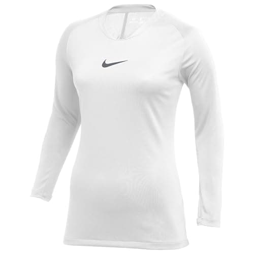 Image of NIKE Boys Dri-fit Park First Layer T-Shirt, White Cool Grey, S EU