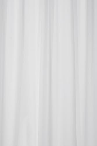 Image of Croydex GP85115 Professional Plain White Water-Resistant Textile Shower Curtain 1800 X 2000mm