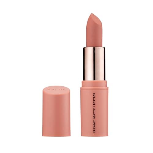 Image of MUA Makeup Academy Creamy Matte Lipstick, Heroic (Pink Nude), Highly Pigmented - Vegan & Cruelty Free (Pack of 1)