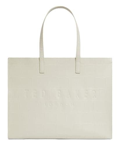 Image of Ted Baker shoulder bag Allicon Croc Effect Icon Bag Ivory creme-white