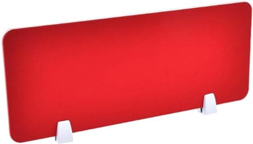 Image of SXFSDOU Elegant Red Desk Divider, 60x30 cm Vertical Privacy Panel, Office Partition for Workspace Separation, Enhance Focus & Productivity, Ideal Home Use