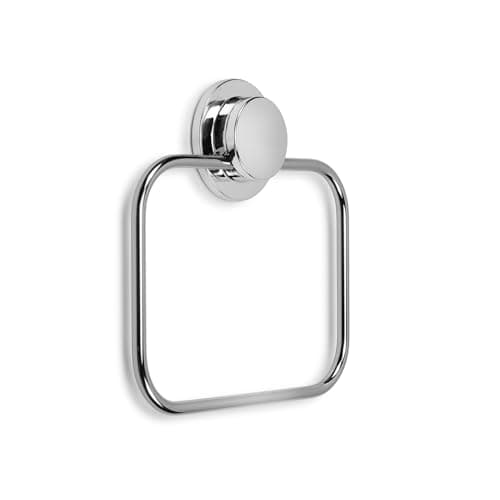 Image of Croydex Stick 'n' Lock Self Adhesive Bathroom Towel Rail - Hand Towel Holder for Bathroom or Kitchen, Rust-Free Mild Steel, Easy Adhesive Bathroom Accessories