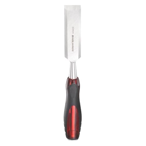 Image of sourcing map Wood Chisel 30mm / 1-3/16" CR-V Steel Beveled Edge Blade Wood Woodworking Tools with PVC Handle for Carving Woodworking DIY Projects