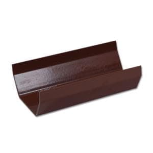 Image of Floplast Brown 114mm Square Gutter 4m