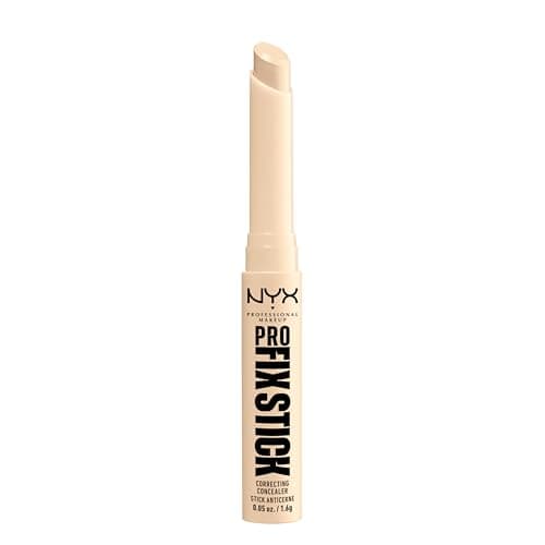 Image of NYX Professional Makeup Correcting Concealer Stick, Covers Blemishes, Dark Spots and Discolouration, 12H Wear, Infused with Hyaluronic Acid, Vegan Formula, Pro Fix Stick, Pale